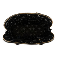 Thumbnail for Close-up of LA PHILIPE LP1027-18 JUICY LIPS HANDBAG-OVAL handbag with shiny golden hardware