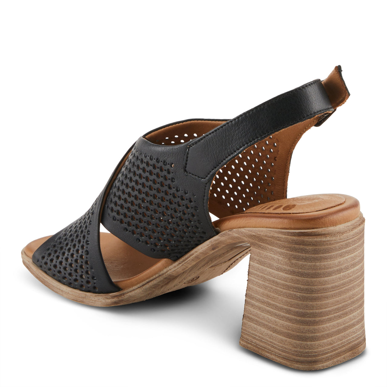 Beautiful and stylish Spring Step Luanca Sandals in black, perfect for summer outings and casual wear