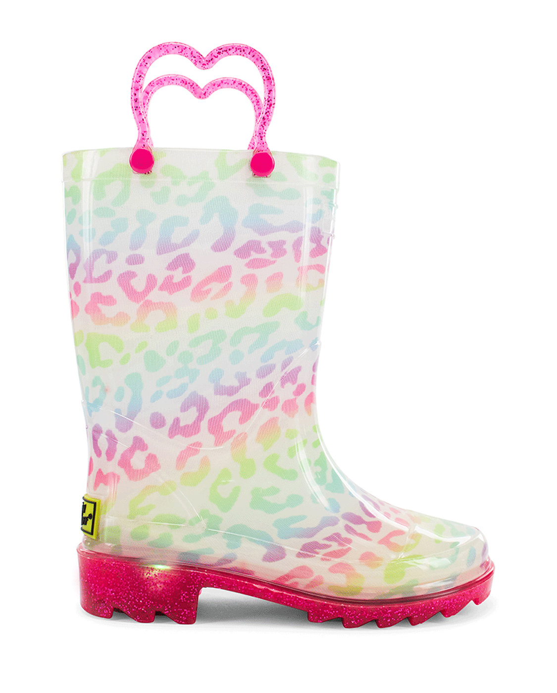Kids Leopard Lighted Rain Boot - Multi
