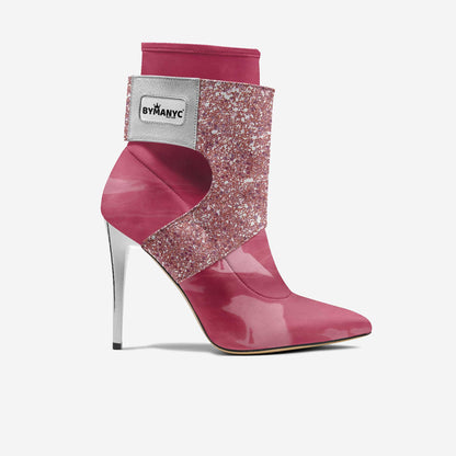 Bymanyc Futurista Stiletto Womens Vegan Leather Black