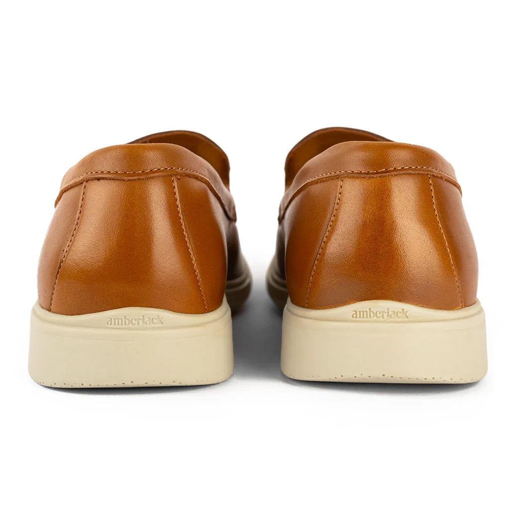 Amberjack The Loafer Men's Honey And Cream Two Tone
