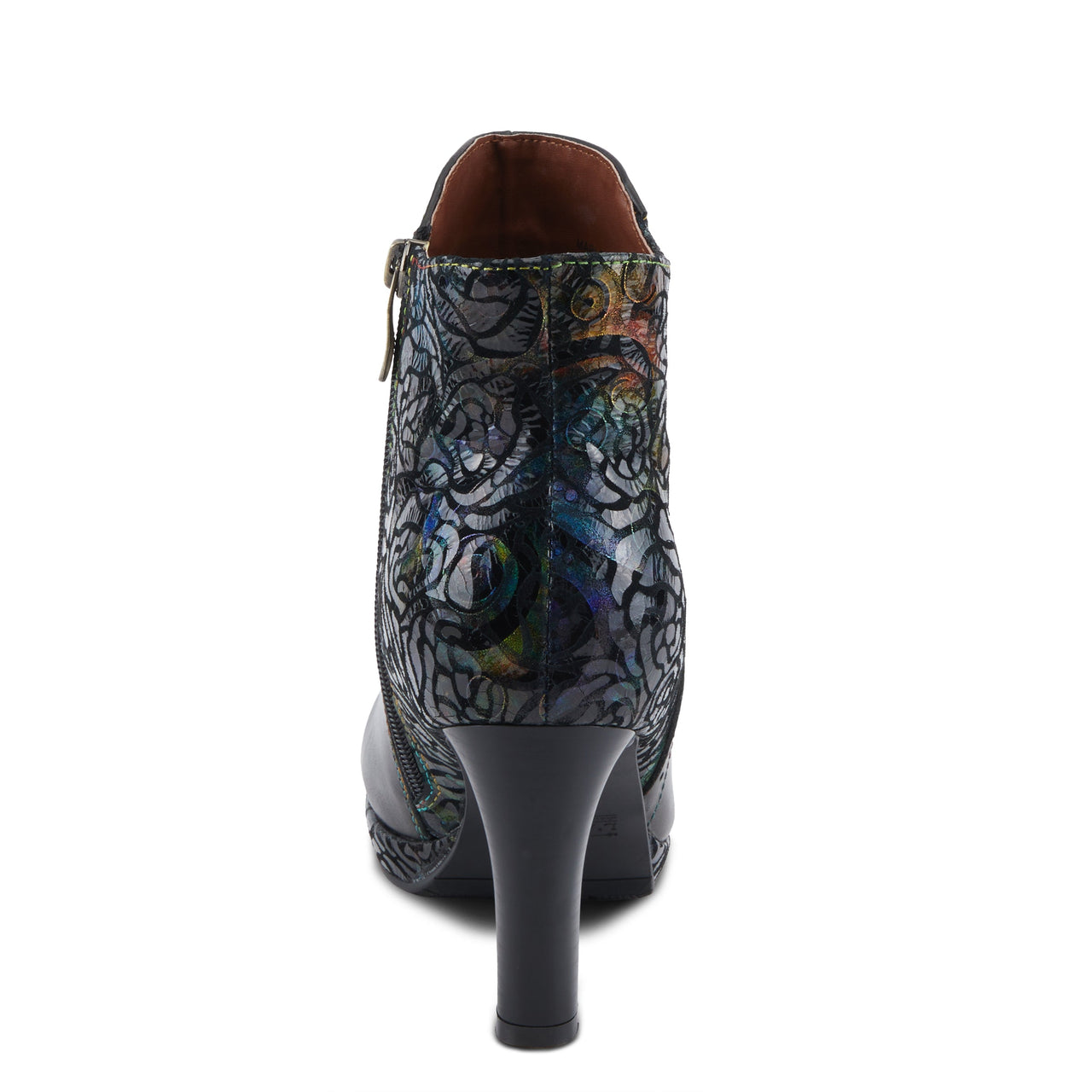 Side view of L'ARTISTE MARLEIGH BOOTS showing the full shaft height and heel