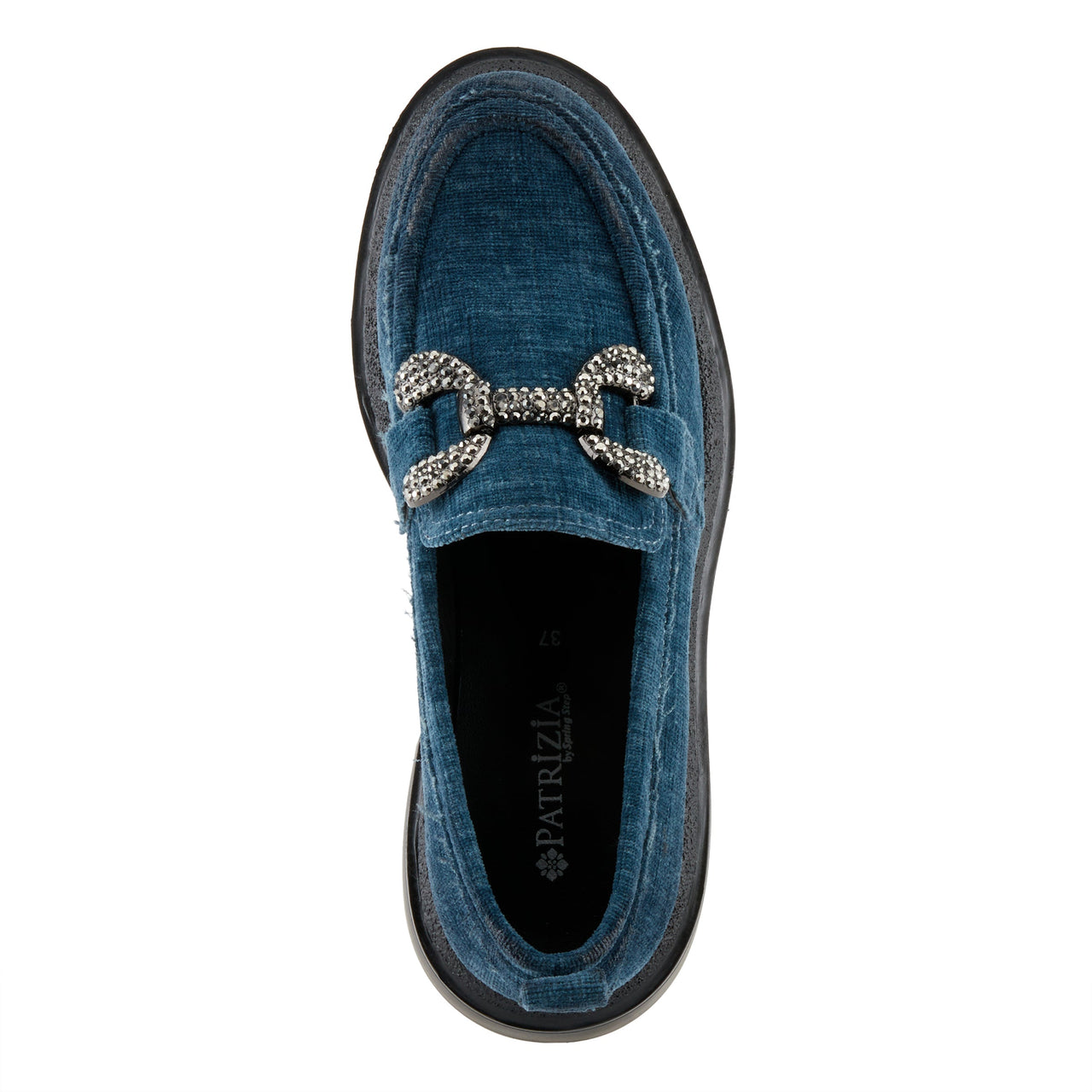  Fashionable Patrizia Marlen Shoes in blue denim with espadrille sole and ankle tie