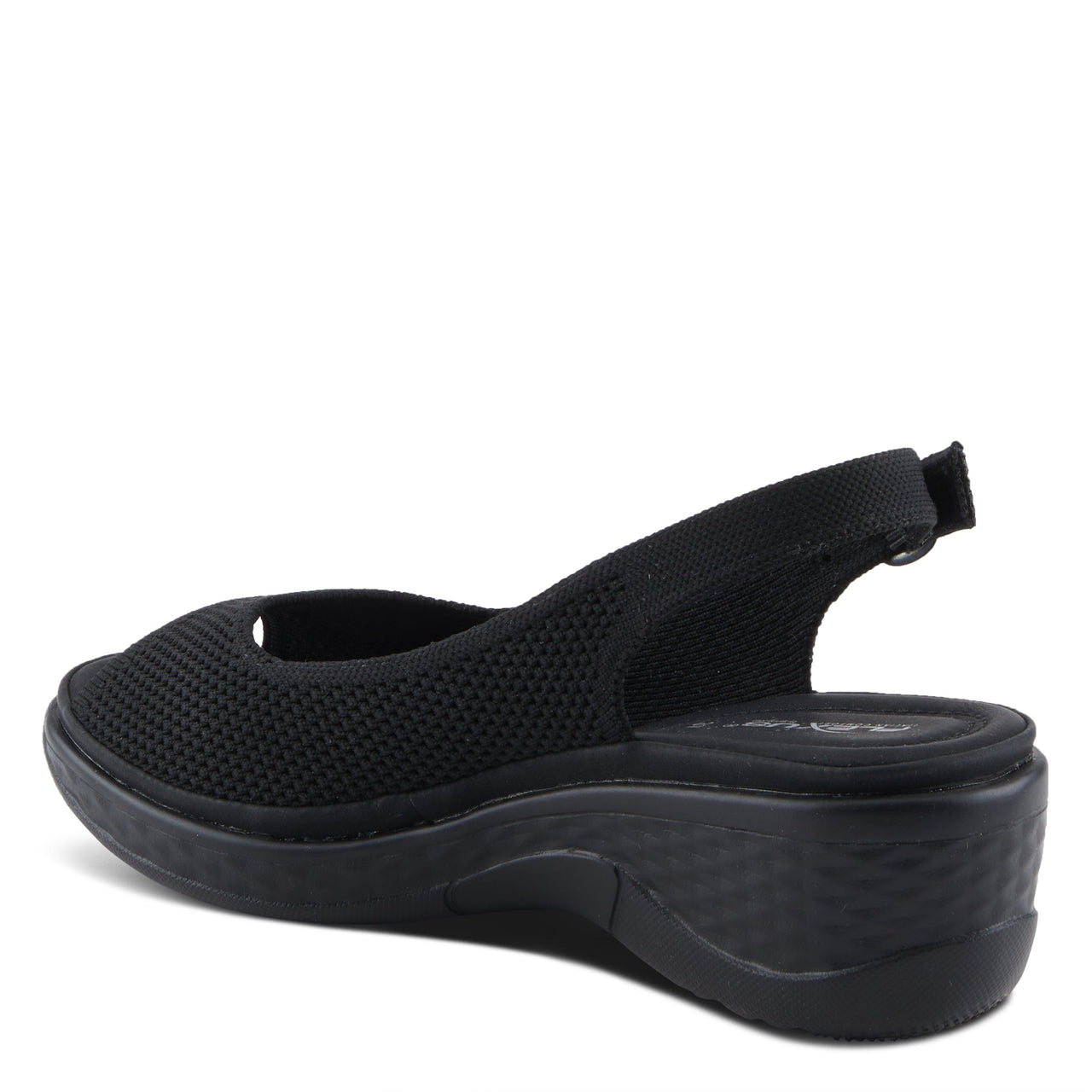 Women's Spring Step Shoes Flexus Mayberry Sandals in black leather