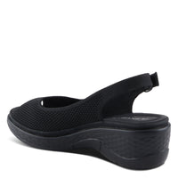 Thumbnail for Women's Spring Step Shoes Flexus Mayberry Sandals in black leather