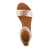Thumbnail for Stylish and comfortable Spring Step Mexa Sandals in brown leather with adjustable ankle strap and cushioned insole for all-day wear