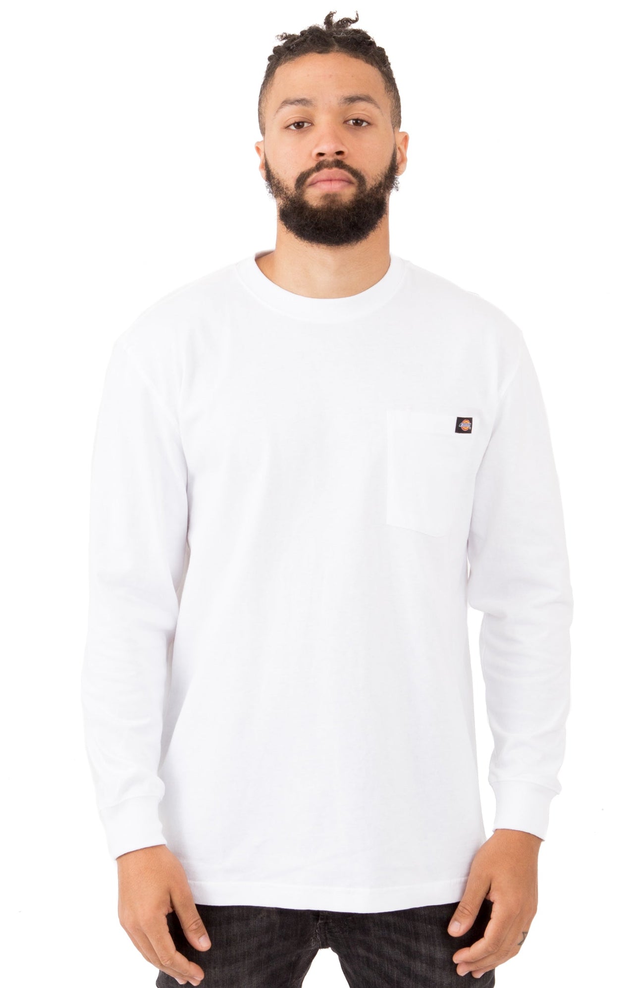 (WL450WH) Long Sleeve Heavyweight Crew Neck Shirt in White, perfect for layering and everyday wear