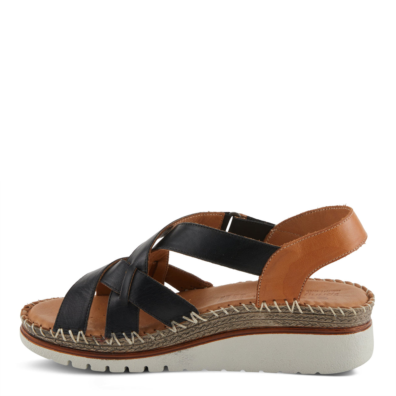 Spring Step Migula Sandals in cognac with cushioned footbed and slip-on design