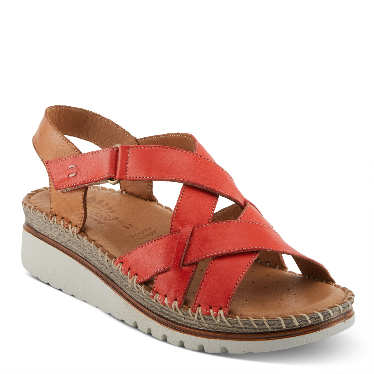 Buy Spring Step Migula Women’s Two-Tone Leather Sandals - Strappy Casual Sandals from Don’t Panic Shoes | Best Prices & Fast Shipping