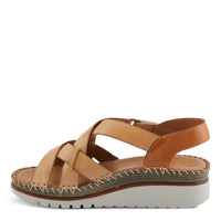 Thumbnail for Spring Step Migula Sandals in bronze with cushioned arch support and soft suede footbed