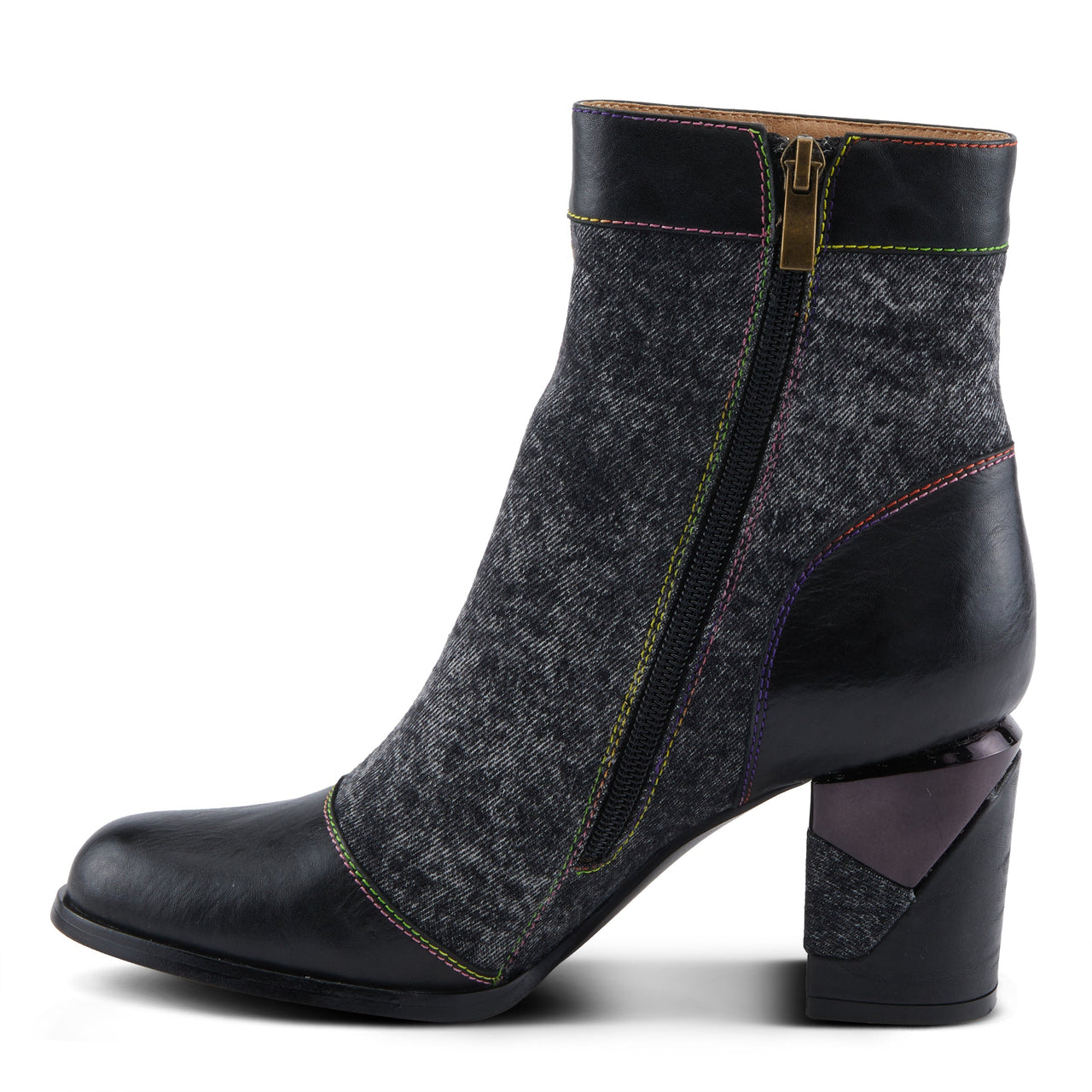 L'ARTISTE MILANI BOOTS in Mustard Yellow Leather with Bohemian Stitching