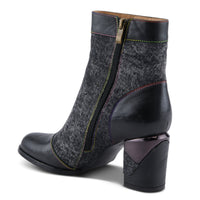 Thumbnail for L'ARTISTE MILANI BOOTS in Chocolate Brown Suede with Braided Strap Detail