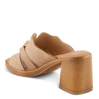 Thumbnail for  Chic Spring Step Modica Sandals in brown leather with wedge heel