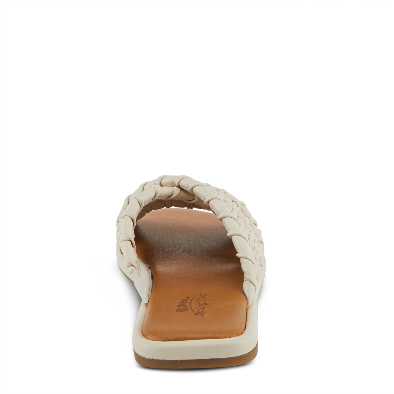 A pair of comfortable and stylish Spring Step Montauk sandals in brown leather