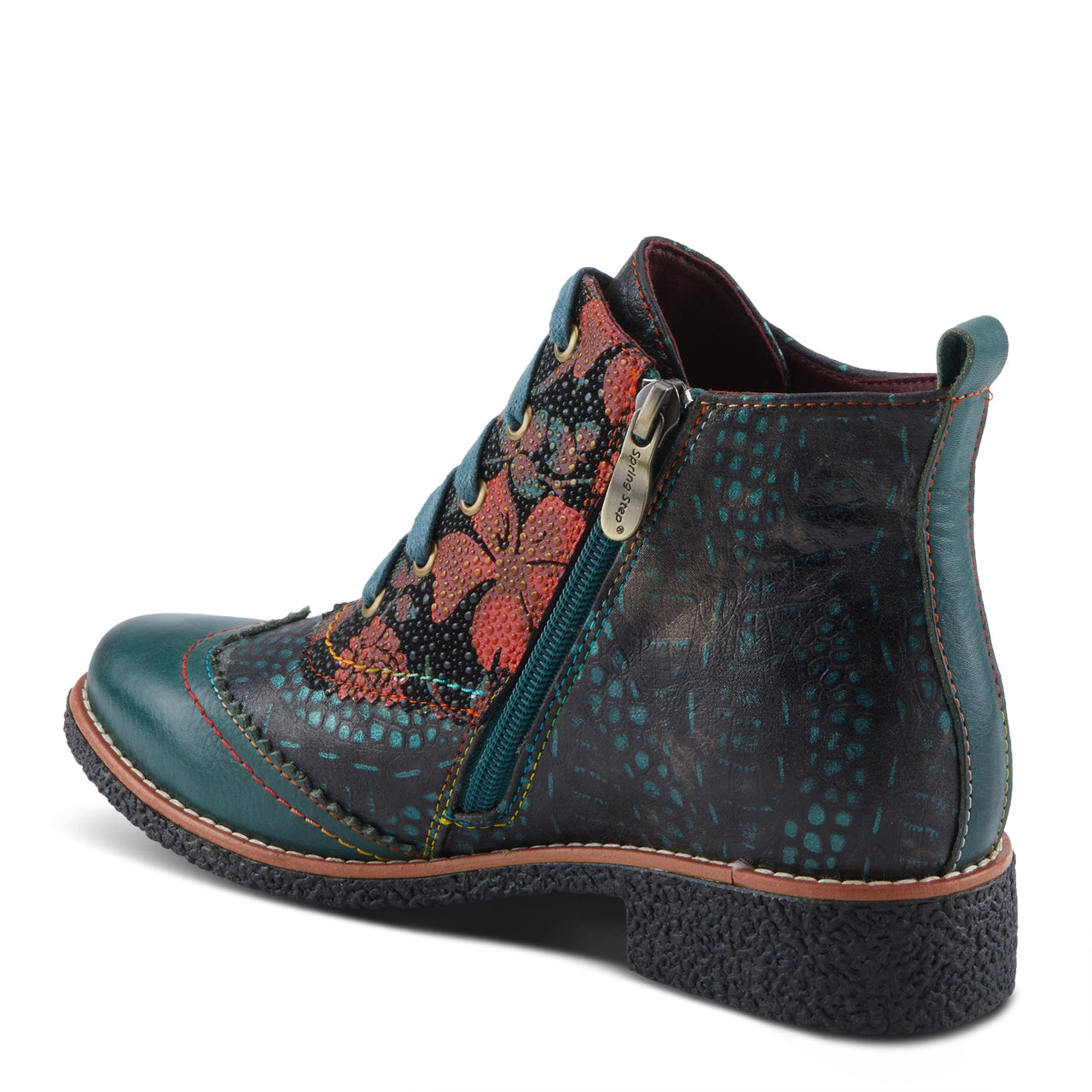 Statement L'ARTISTE MUGGIANAHI BOOTIES with Intricate Stitching