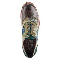 Thumbnail for Buy L'Artiste Muggiasti-Viv Women’S Leather Floral Velvet Shoes - Oxford from Don’t Panic Shoes | Best Prices & Fast Shipping