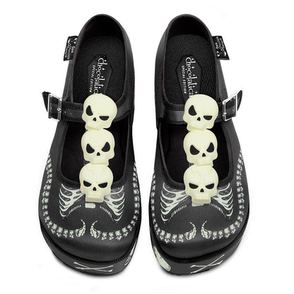 Chocolaticas® Skeletons Under Your Bed Women's Mary Jane Platform