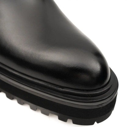 Buckled Chelsea Boots Premium Men's Calfskin Black