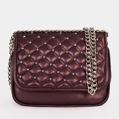 The Leno Burgundy Leather Handbag