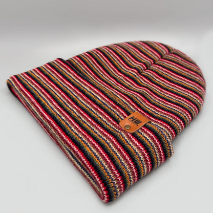 HW Traditional Beanie Multicolor Knit Warm Made In Usa