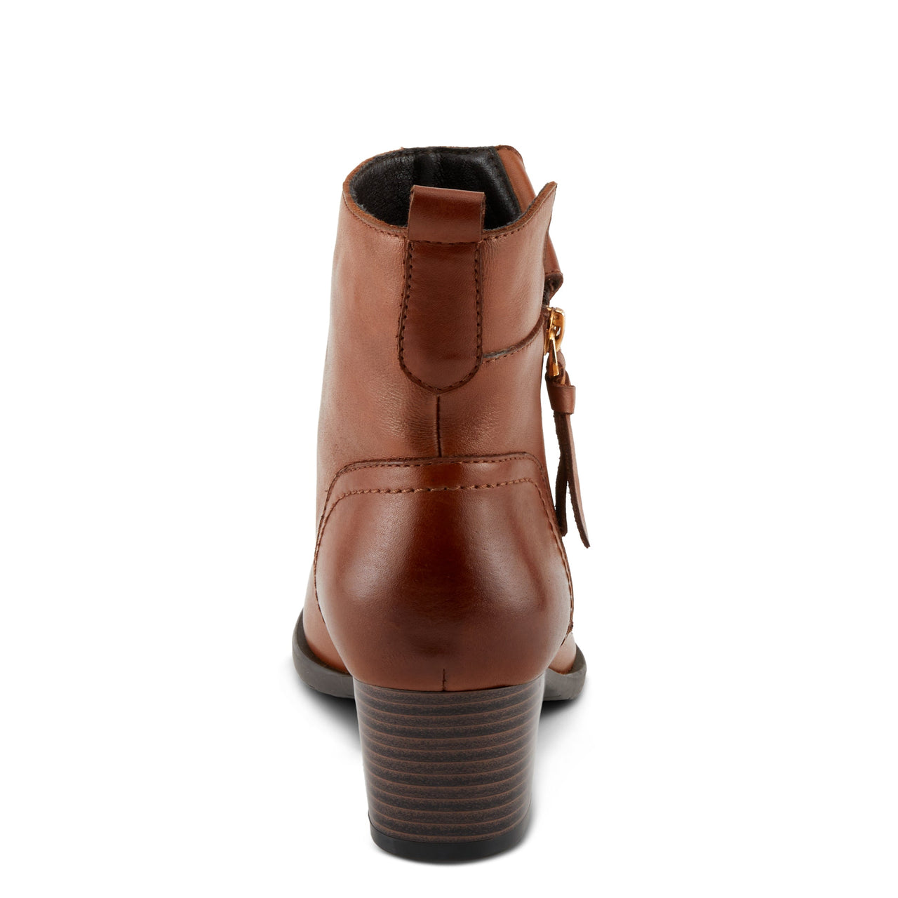 Stylish and comfortable women's ankle boots in brown leather