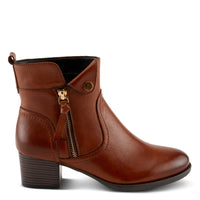 Thumbnail for Fashionable women's boots with side zipper and decorative buckle