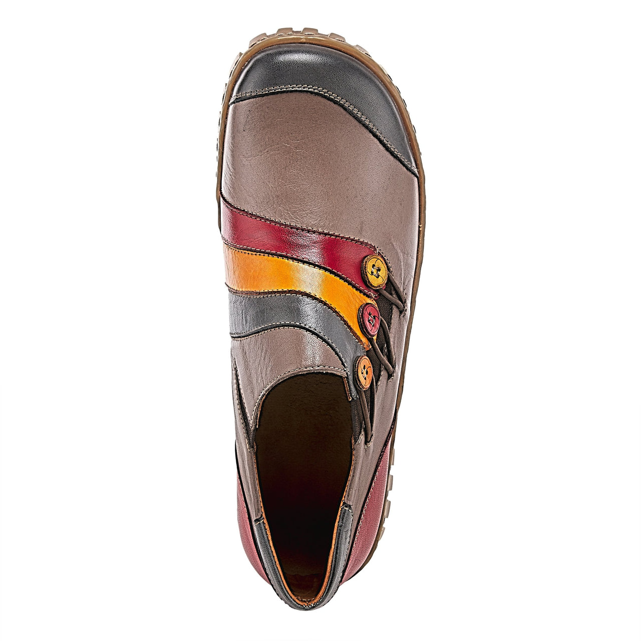 Black leather Spring Step NEETA SHOES with comfortable cushioned insole and stylish design