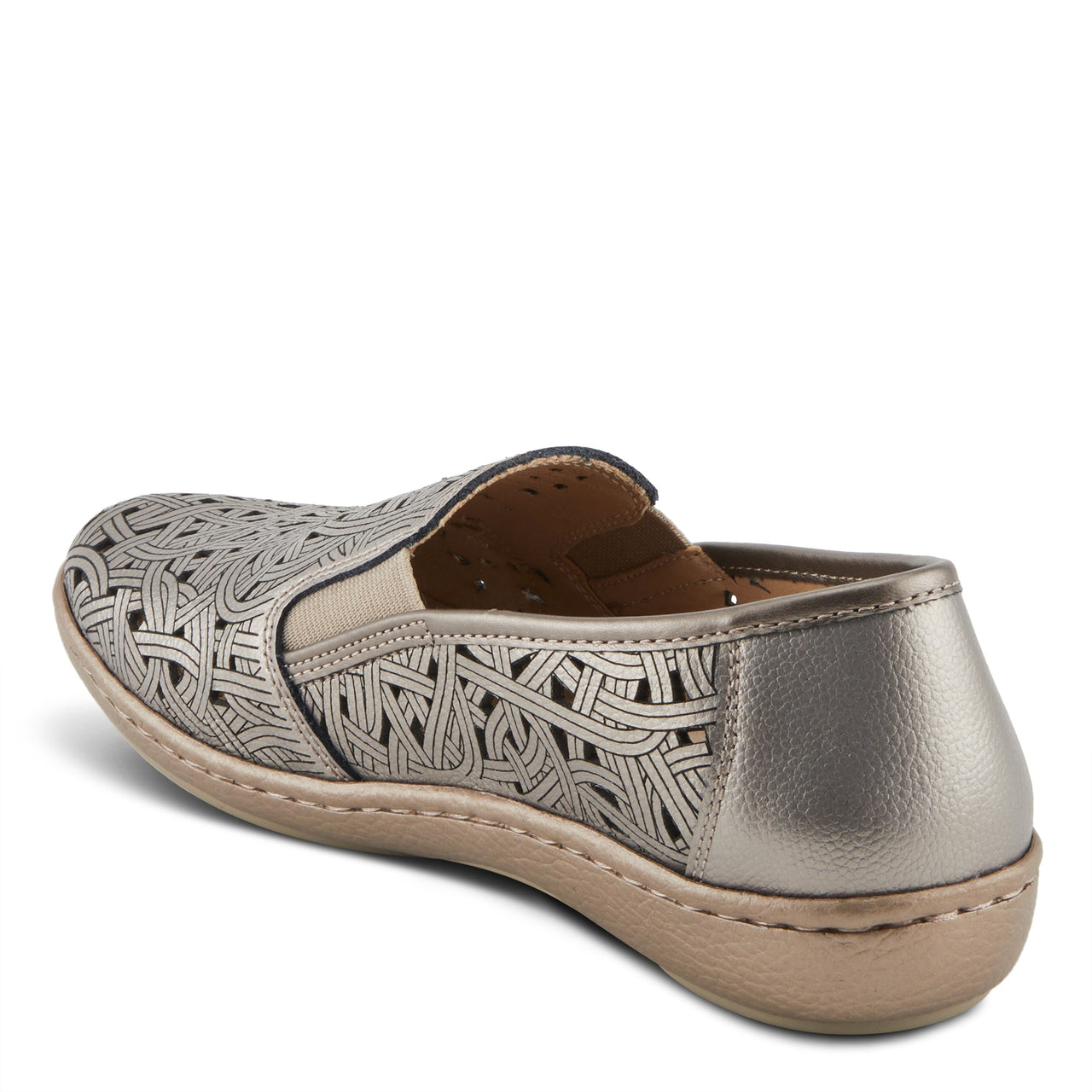 Stylish and trendy Spring Step Nifonela Shoes in metallic gold