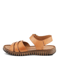 Thumbnail for A pair of comfortable and stylish Spring Step Nochella Sandals in a beautiful taupe color, perfect for casual outings and summer adventures