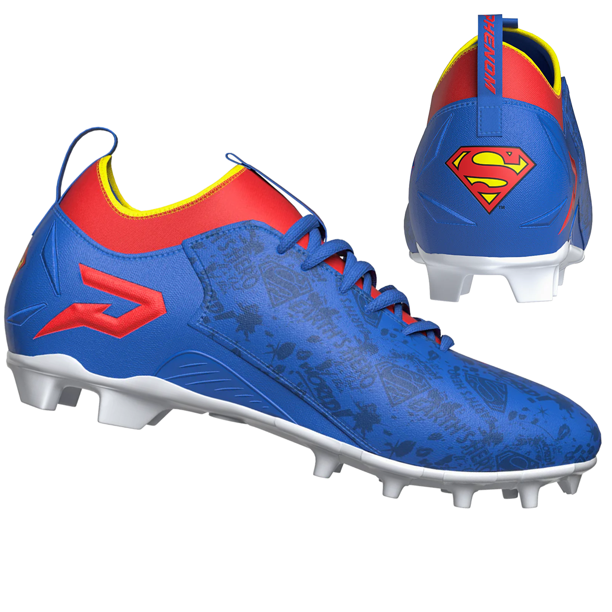 Superman Football Cleats - Quantum Speed by Phenom Elite