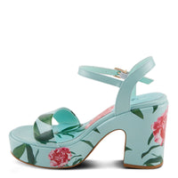 Thumbnail for Black leather Azura Ohmykay sandals by Spring Step Shoes with adjustable straps and cushioned footbed