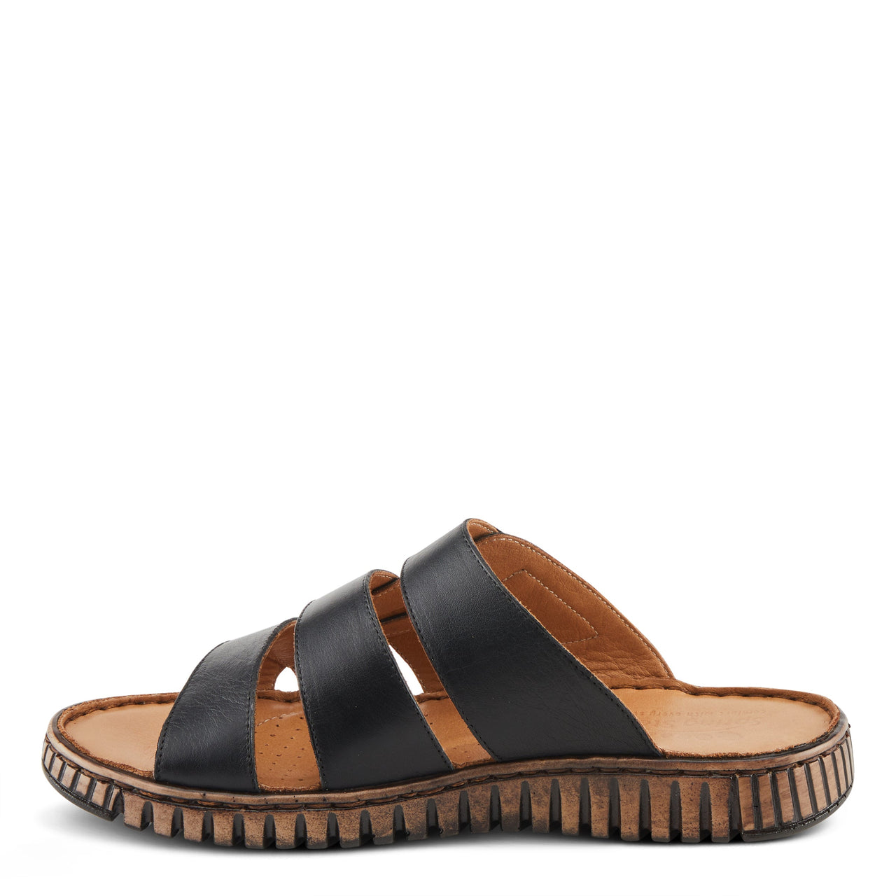 Buy Spring Step Olly Sandals Women’s Leather Slip-On 1" Heel - Slides Casual Sandals from Don’t Panic Shoes | Best Prices & Fast Shipping