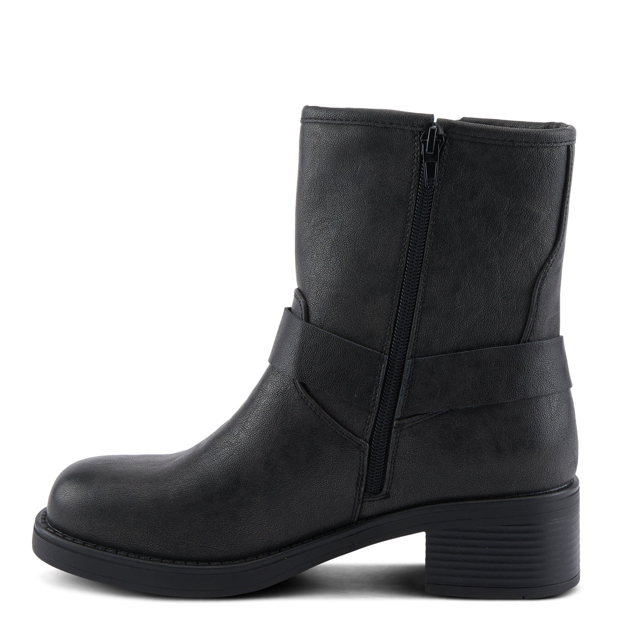 Stylish PATRIZIA OLWEN BOOTS featuring black leather and faux fur lining 