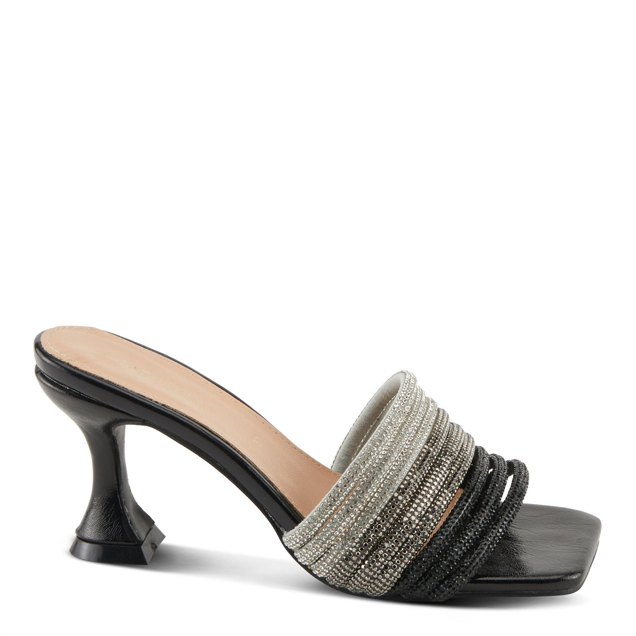 Women's Spring Step Shoes Patrizia Paulson Sandals in brown leather with woven straps and cushioned footbed