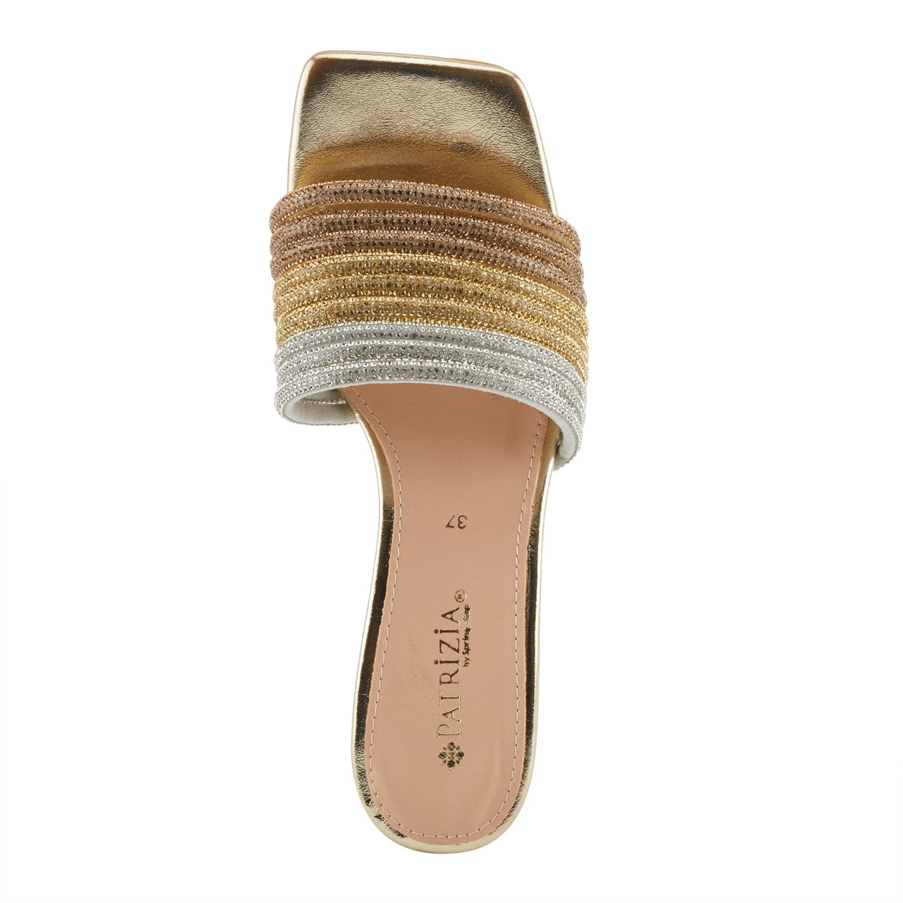 Spring Step Shoes Patrizia Paulson Sandals in beige color with woven design and comfortable fit for women's summer footwear