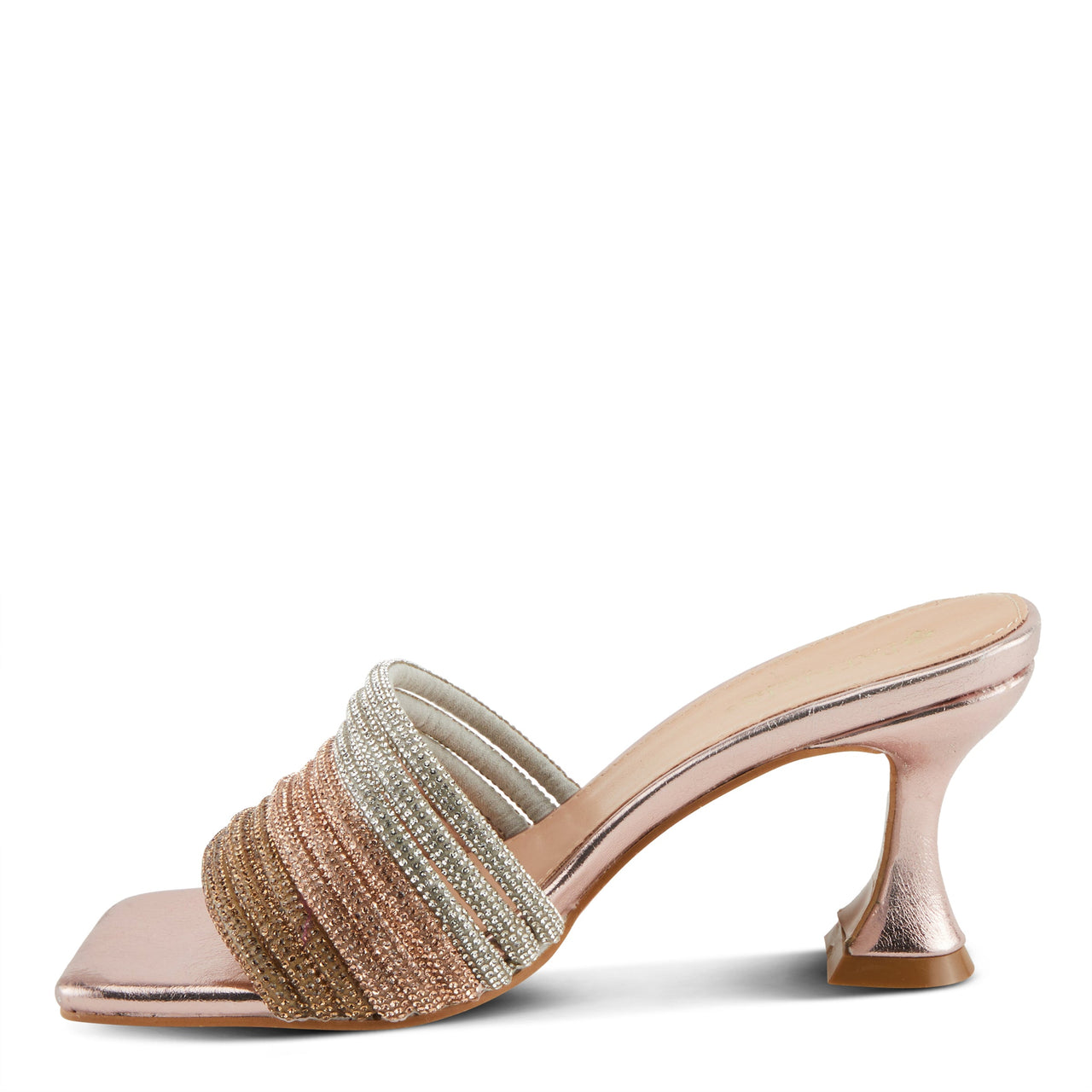 Close-up image of the Spring Step Shoes Patrizia Paulson Sandals in brown, featuring a strappy design and cushioned footbed for stylish and comfortable summer wear