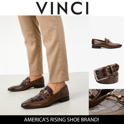 The Pusan Brown Leather Bit Loafer Men Shoe Final Sale!