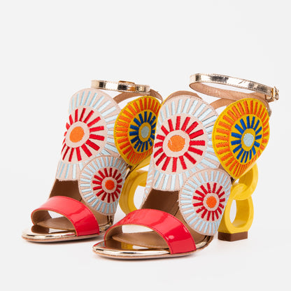 The Parama Yellow Leather Ankle Strap Women Sandal