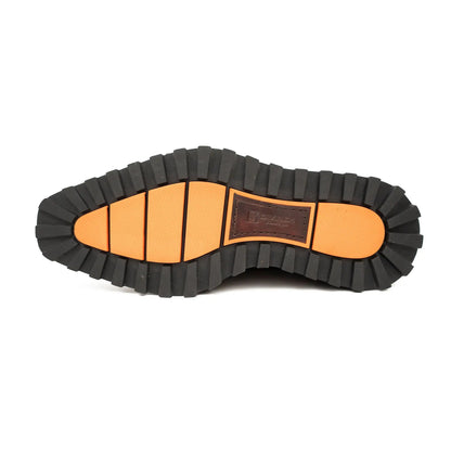 Blue Patent Leather Platform Brogues Modern Style Edition