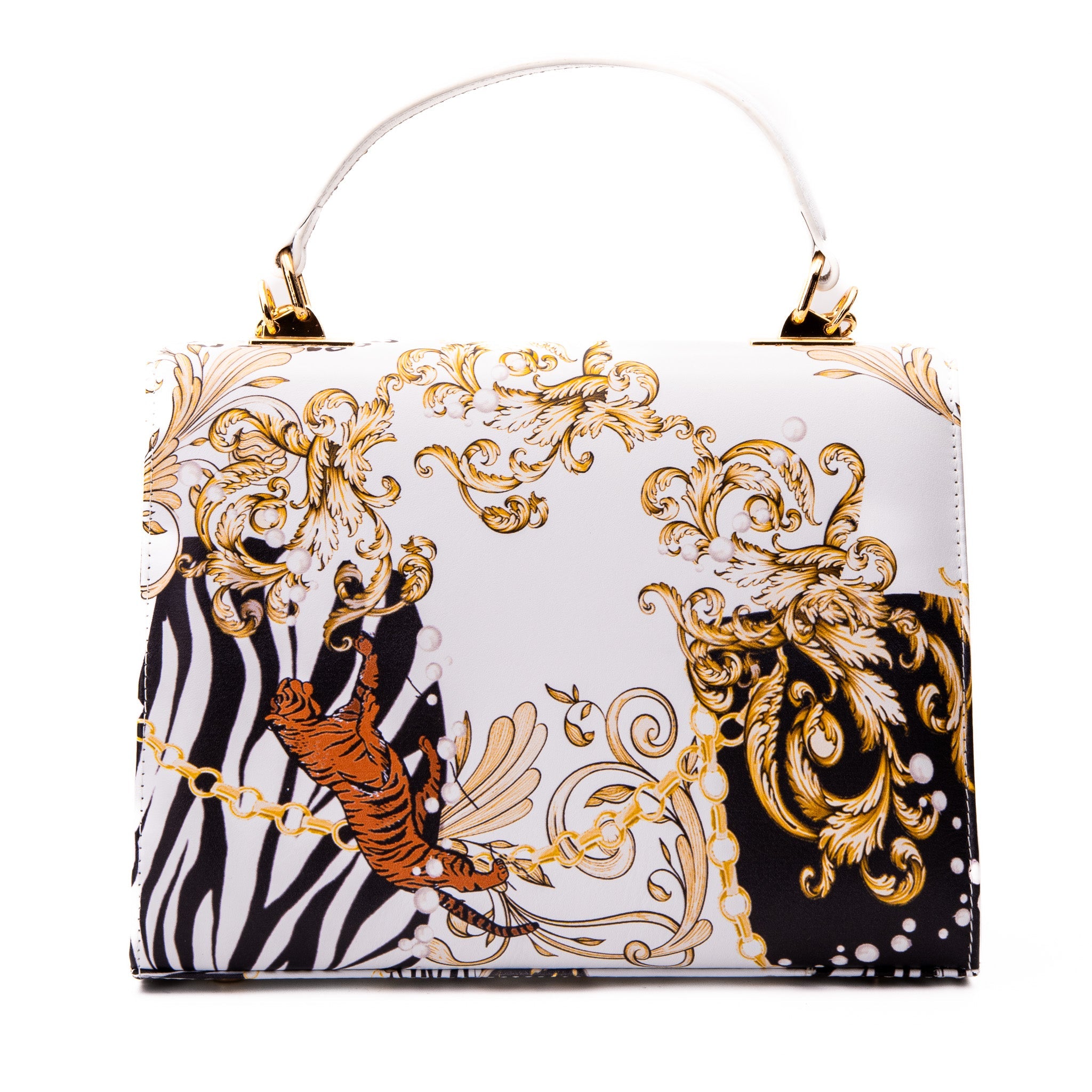 The Perugia White Leather Handbag