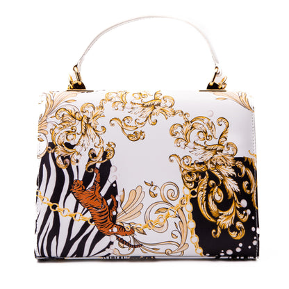 The Perugia White Leather Handbag