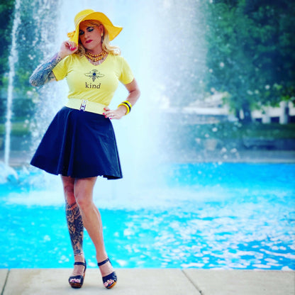 Lucky Lou Shoes Women's the Rockin' Tiki/with Ankle Strap - in Black Leather