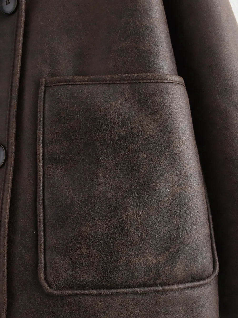 BYMANYC New York Park Avenue Women’s Vegan Plush Jacket