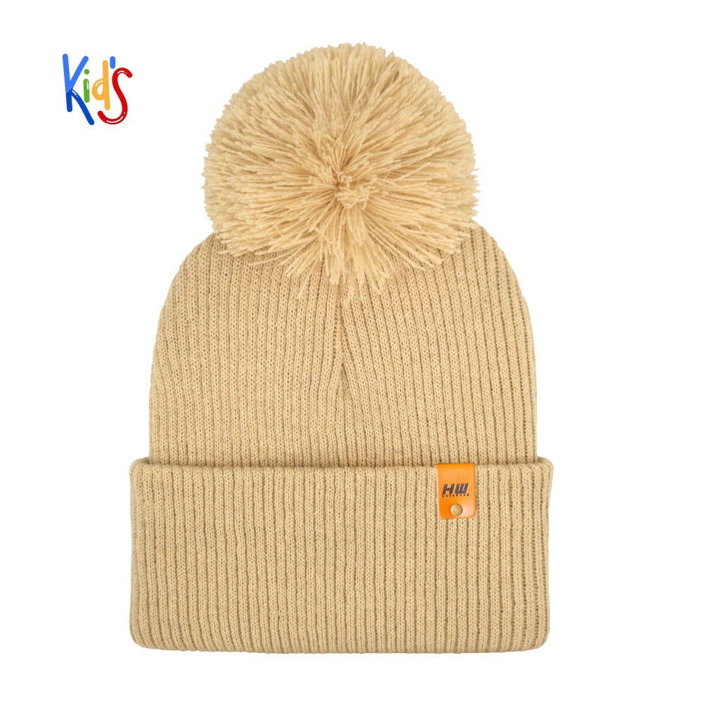 Haakwear Pom Pom Kids Knit Beanies Soft Warm Premium