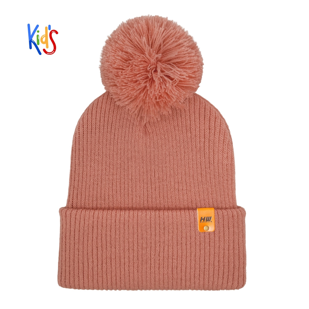 Haakwear Pom Pom Kids Knit Beanies Soft Warm Premium