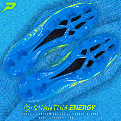 Quantum Energy: All Purpose Cleats - Columbia Blue & Slime