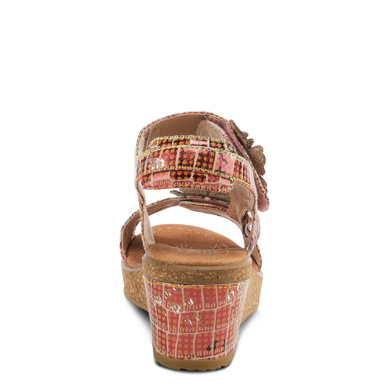 Buy L'Artiste Radd-Geo Women'S Hand Painted Leather Sandals - Back Strap Sandals from Don’t Panic Shoes | Best Prices & Fast Shipping