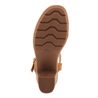 Thumbnail for  Women's Spring Step Shoes Patrizia Ravenno Sandals in Tan with Woven Straps and Soft Leather Footbed