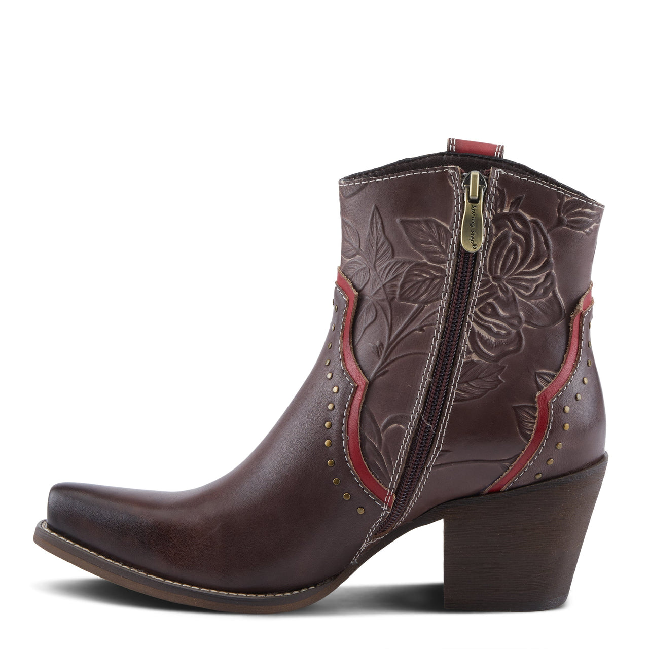 Side view of L'ARTISTE REBAMAC BOOTS showing the sturdy construction and comfortable fit