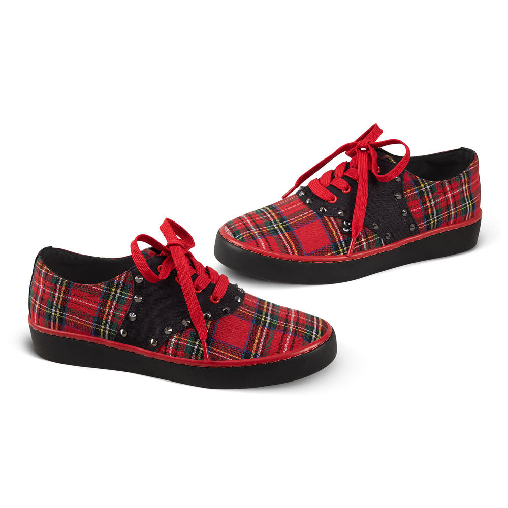 Chocolaticas® Rebel Tartan Casual Sneaker